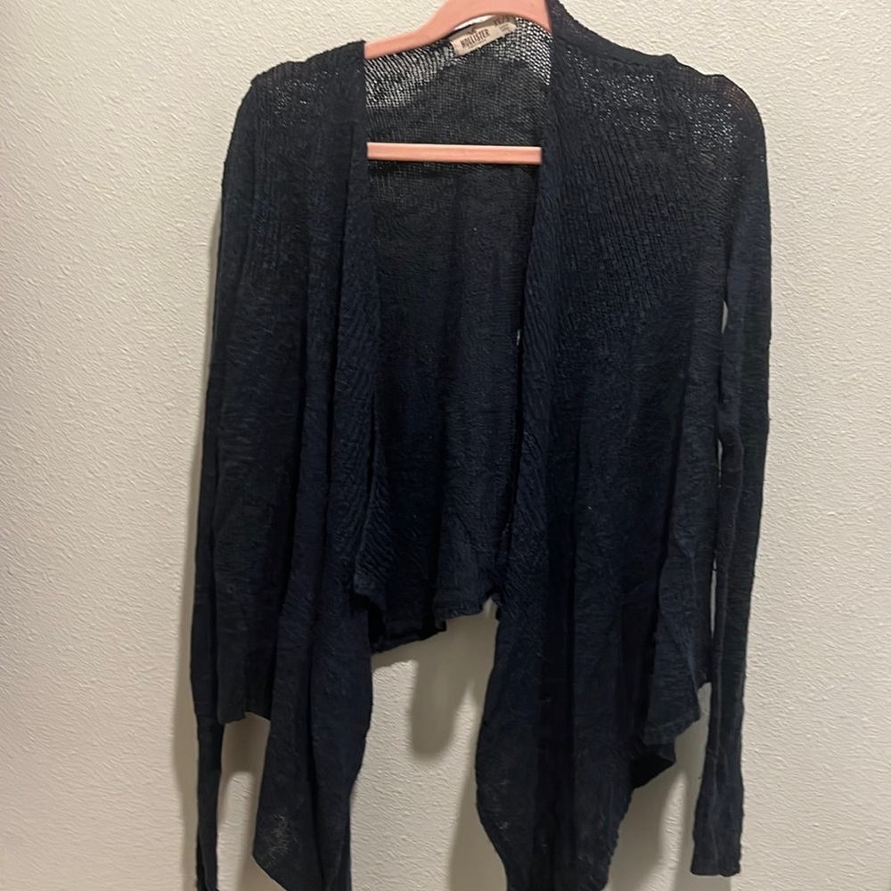 Navy blue Hollister cardigan